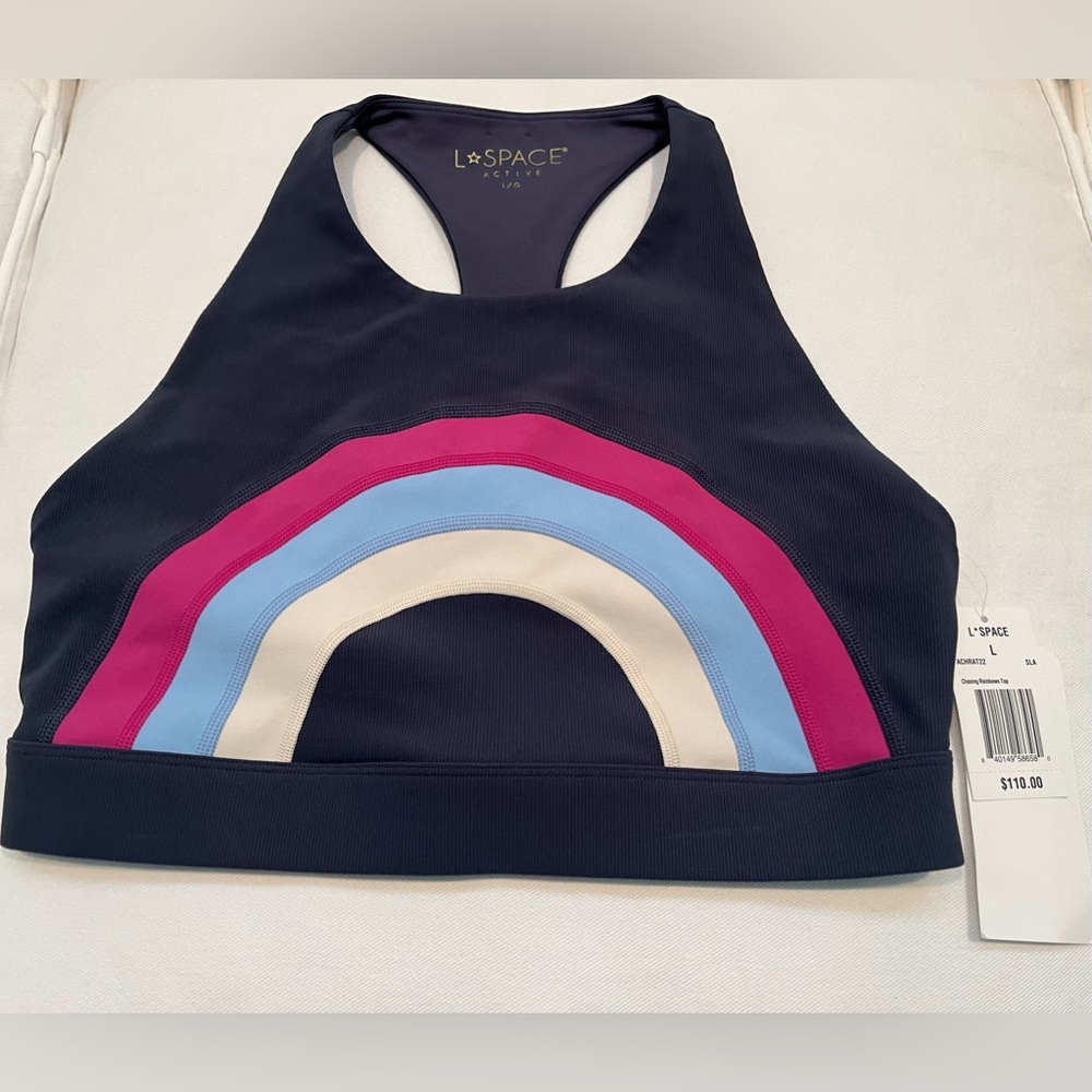 chasing rainbows sports bra